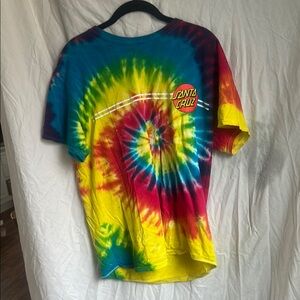 Santa Cruz Skateboards Tie-Dye Short Sleeve Tee
